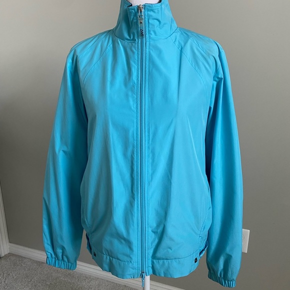 Women’s Ashworth Light Blue Zip Up Jacket - Picture 1 of 7